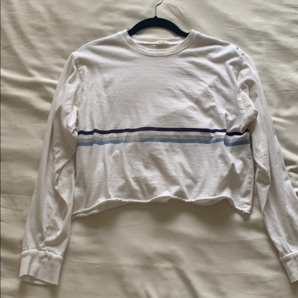 John Galt crop long sleeve tee